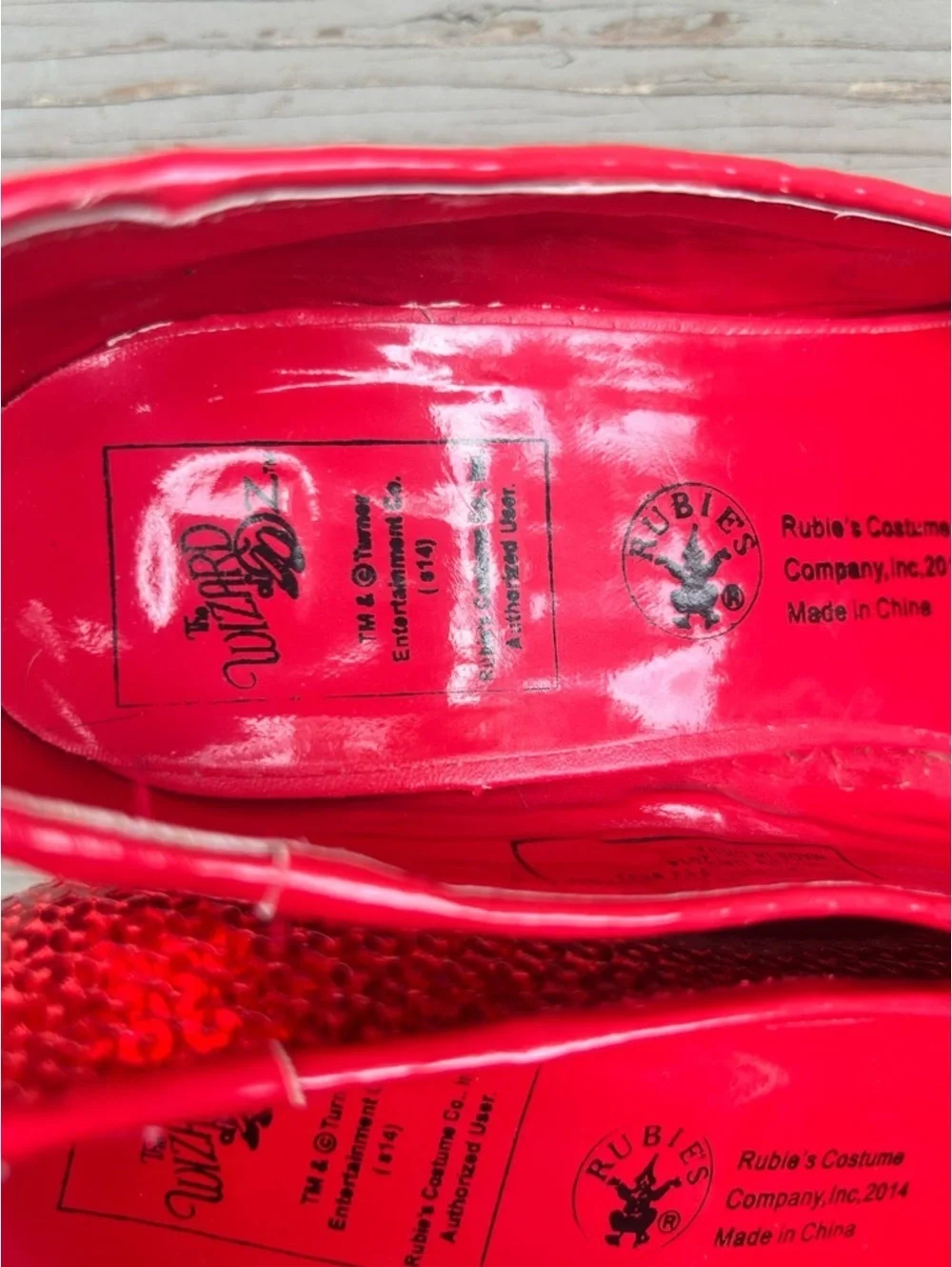Rubie’s Costumes Dorothy Red Sequin Ruby Slippers Mid Heel Pumps | Size Medium